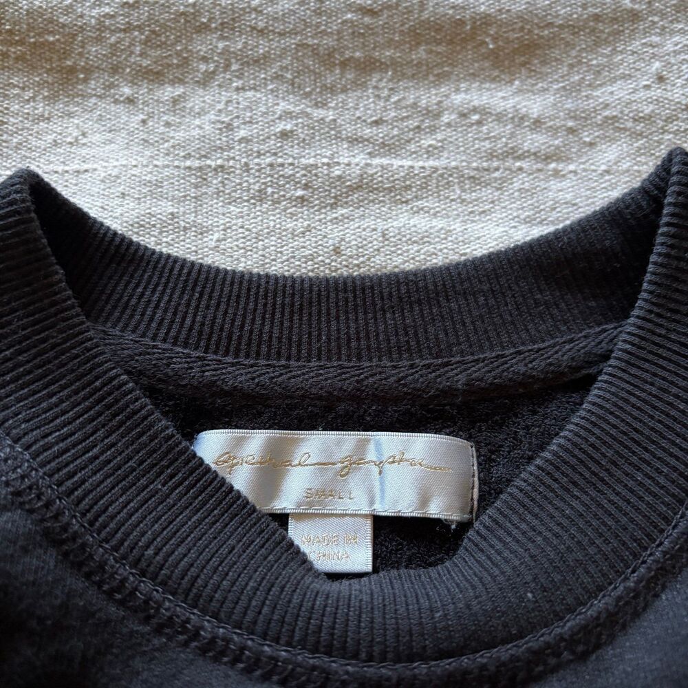 Spiritual Gangster Black Embroidered "Love" Pullover Sweatshirt - Picture 4 of 5